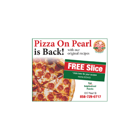 Pizza On Pearl web ad - Charmaine Lyons Design