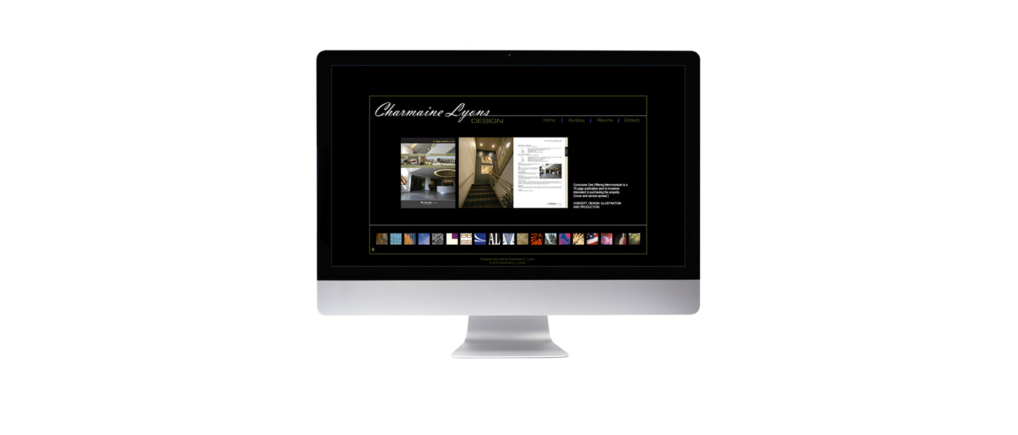 Charmaine Lyons Design - Web Design